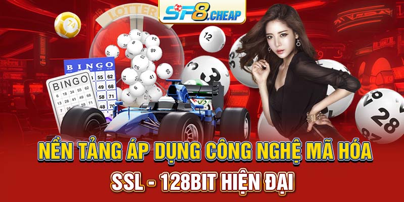 Nền tảng áp dụng công nghệ mã hóa SSL - 128bit hiện đại